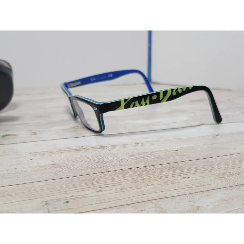 Ray-Ban RB1535 3600 Kids Eyeglasses Frames Black Blue 48-16-130 1132 w Hard Case